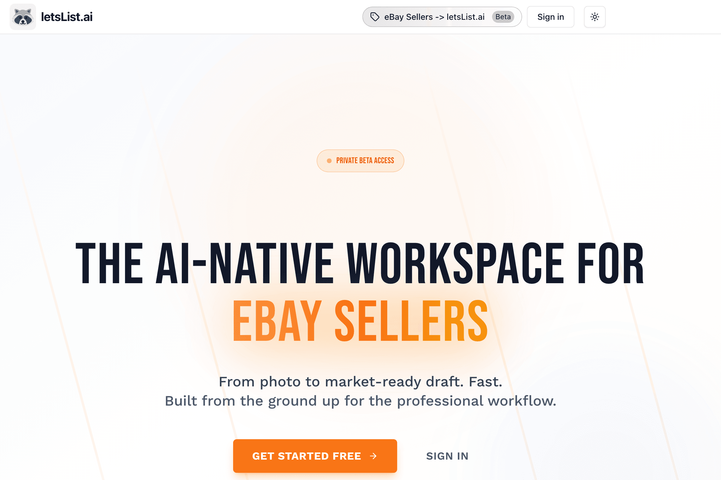 letsList.ai interface